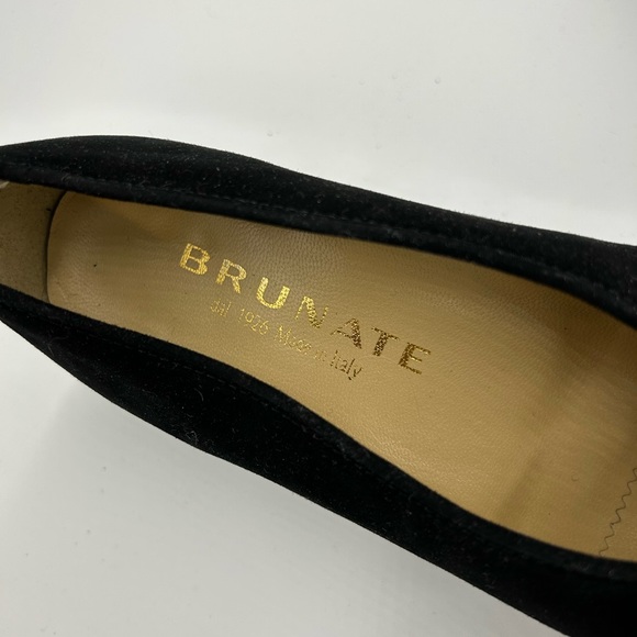 Brunate Black Suede Pumps - Picture 2 of 6